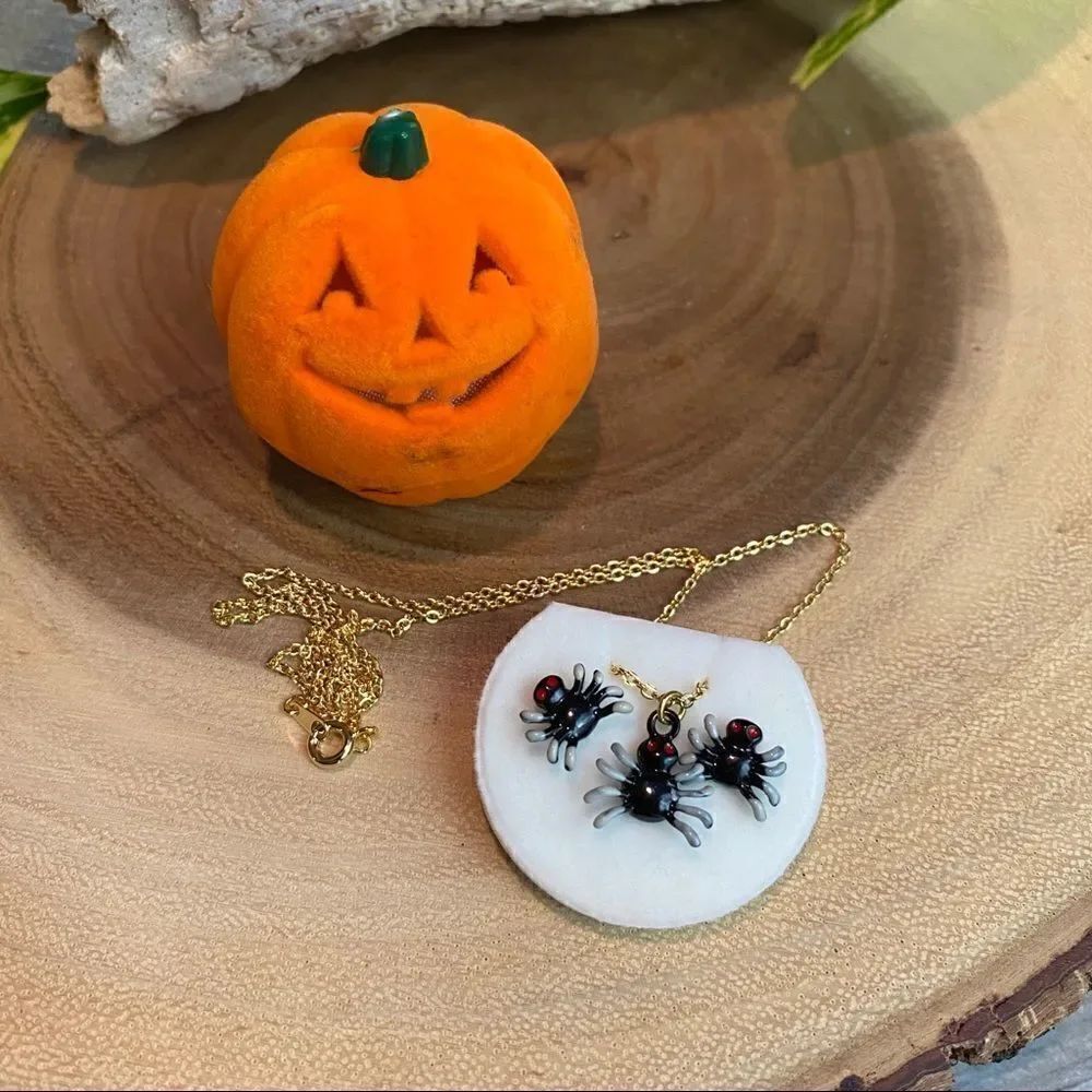 Halloween spider jewelry set for girl